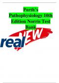 Porth’s Pathophysiology 10th Edition Norris Complete Test Bank 