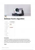 summary.- Bellman Ford Algorithm