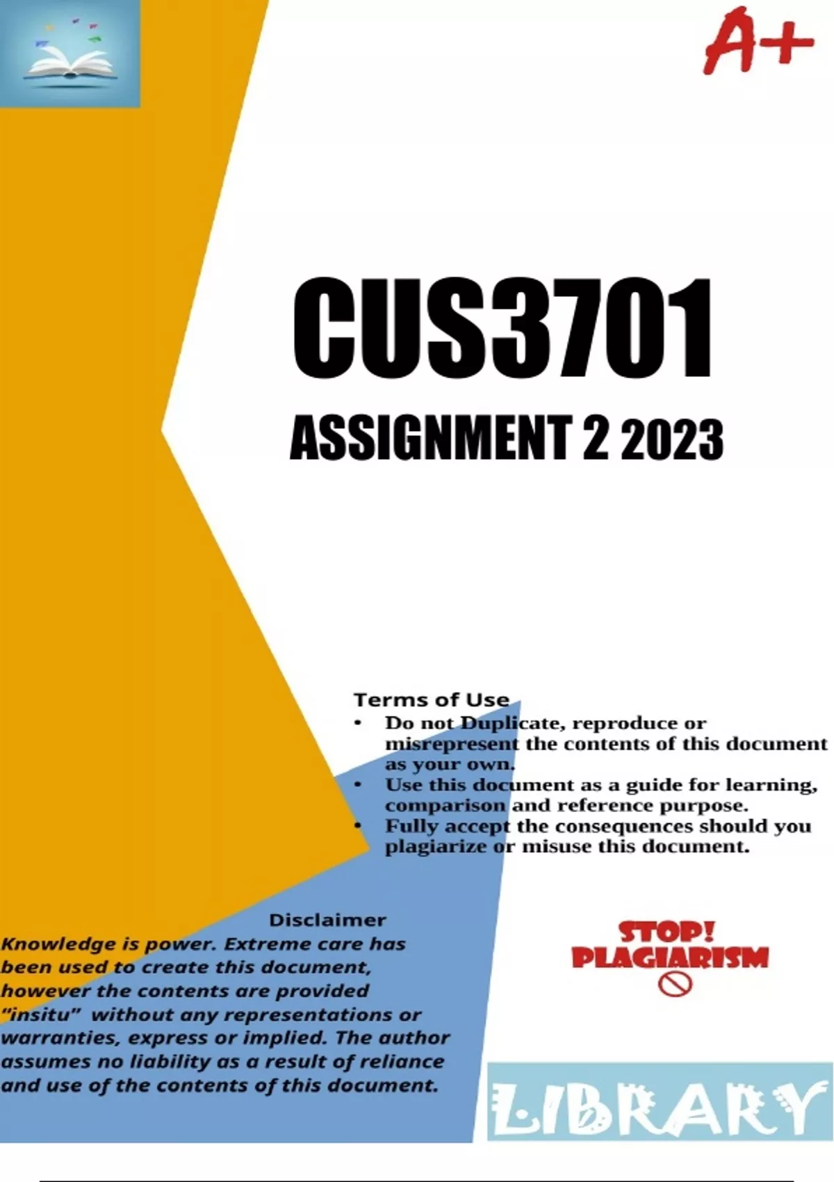 cus3701 assignment 2 answers