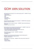 GCIH 100% SOLUTION