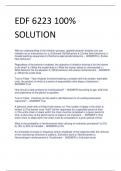 EDF 6223 100%  SOLUTION