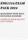 ENG1516 EXAM PACK 2024