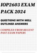 IOP2603 EXAM PACK 2024