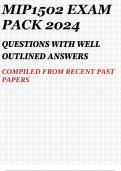 MIP1502 EXAM PACK 2024