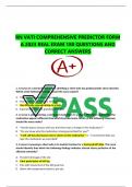 RN VATI COMPREHENSIVE PREDICTOR FORM A 2023 REAL EXAM 180 QUESTIONS AND CORRECT ANSWERS