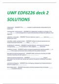 UWF EDF 6226 deck 3 /UWF EDF 6226 Modules 1,2,3,5,6 GN/  UWF EDF6226 deck 2 SOLUTIONS