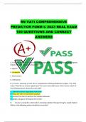 RN VATI COMPREHENSIVE PREDICTOR FORM C 2023 REAL EXAM 180 QUESTIONS AND CORRECT ANSWERS