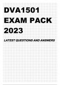 DVA1501 EXAM PACK 2023