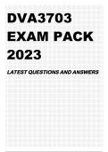 DVA3703 EXAM PACK 2023