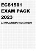 ECS1501 EXAM PACK 2023