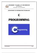 Algorithms and C programming- Everything you need