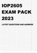 IOP2605 EXAM PACK 2023