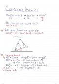 Compound angles summary for AP Mathematics