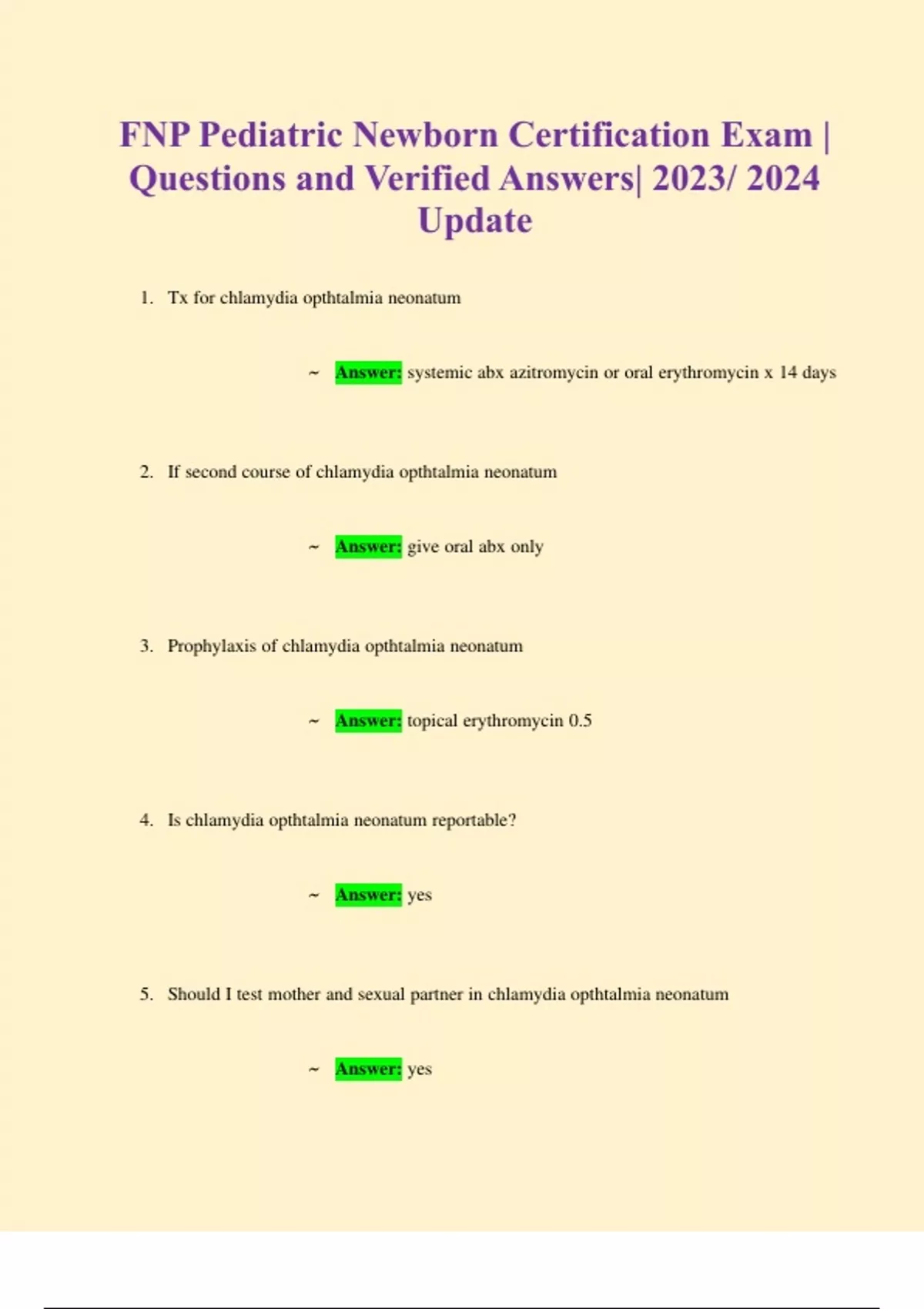 FNP Pediatric Newborn Certification Exam Questions And Verified   64750dad1f023 2822428 1200 1700.webp