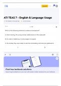 ATI TEAS 7 English & Language Usage Flashcards (100 plus Pages).