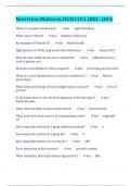 Nutrition Midterm HUN1201 IRSC: Q&A