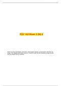  PSY 102 Week 2 DQ 2