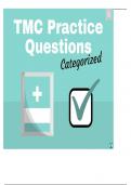 TMC Practice questions (categorized)