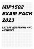 MIP1502 EXAM PACK 2023