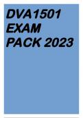 DVA1501 EXAM PACK 2023