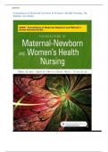 Foundations of Maternal-Newborn & Women’s Health Nursing, 7th Edition Test Bank