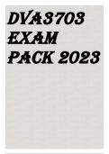 DVA3703 EXAM PACK 2023