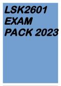 LSK2601 EXAM PACK 2023