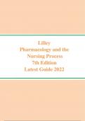 Lilley Pharmacology and the Nursing Process 7th Edition 2022 latest update