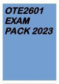 OTE2601 EXAM PACK 2023