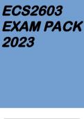 ECS2603 EXAM PACK 2023