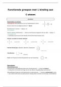 Functionele groepen bio-organische chemie samenvatting