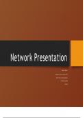 NR 541 Week 7 Assignment; Network Presentation