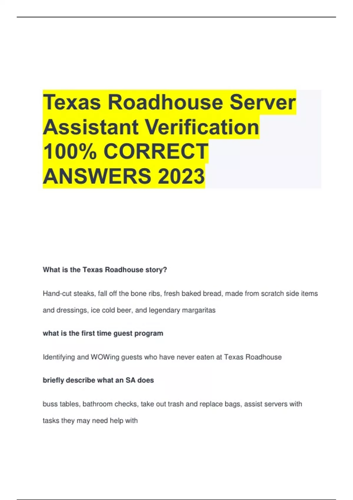 texas-roadhouse-server-assistant-verification-100-correct-answers-2023