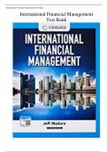International Financial Management Test Bank - QUESTIONS & ANSWERS LATEST UPDATE