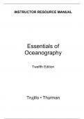Essentials of Oceanography 12th Edition By Alan Trujillo, Harold Thurman (Solution Manual)