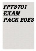 FPT3701 EXAM PACK 2023