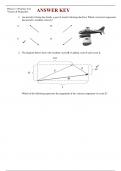 Physics 11 Vector and Projectile Practice Test Key 2023 -  Sullivan Heights Secondary PHYSICS 11