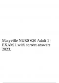 Maryville NURS 620 Adult 1 EXAM 1