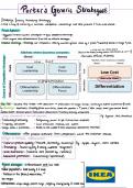 Porters Generic Strategies Theory A-level Business Noes (A-Grade Notes)