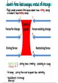 Lewin’s Force Field Analysis Model A-level Business Notes