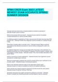 HFMA CRCR Exam 2023 LATEST NEWEST EXAM ACCURATE SPRING SUMMER SESSION