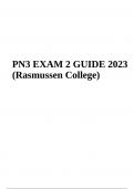 PN3 2890 EXAM 2 GUIDE 2023 Rasmussen College