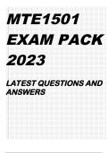 MTE1501 EXAM PACK 2023