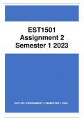 EST1501 ASSIGNMENT 2 SEMESTER 1 2023