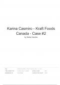 KRAFT FOODS CASE STUDY MKTG1030