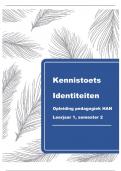 Kennistoets Pedagogiek: Identiteiten: Leerjaar 1, Semester 2