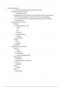 Class notes and outline for anatomy and physiology II