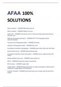 AFAA 100%  SOLUTIONS