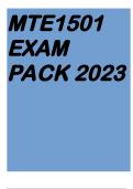 MTE1501 EXAM PACK 2023