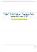 TNCC 7th Edition: Practice Test Latest Update 2023